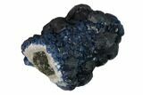 Dark Blue Fluorite Encrusted Quartz Crystal - Inner Mongolia #146658-1